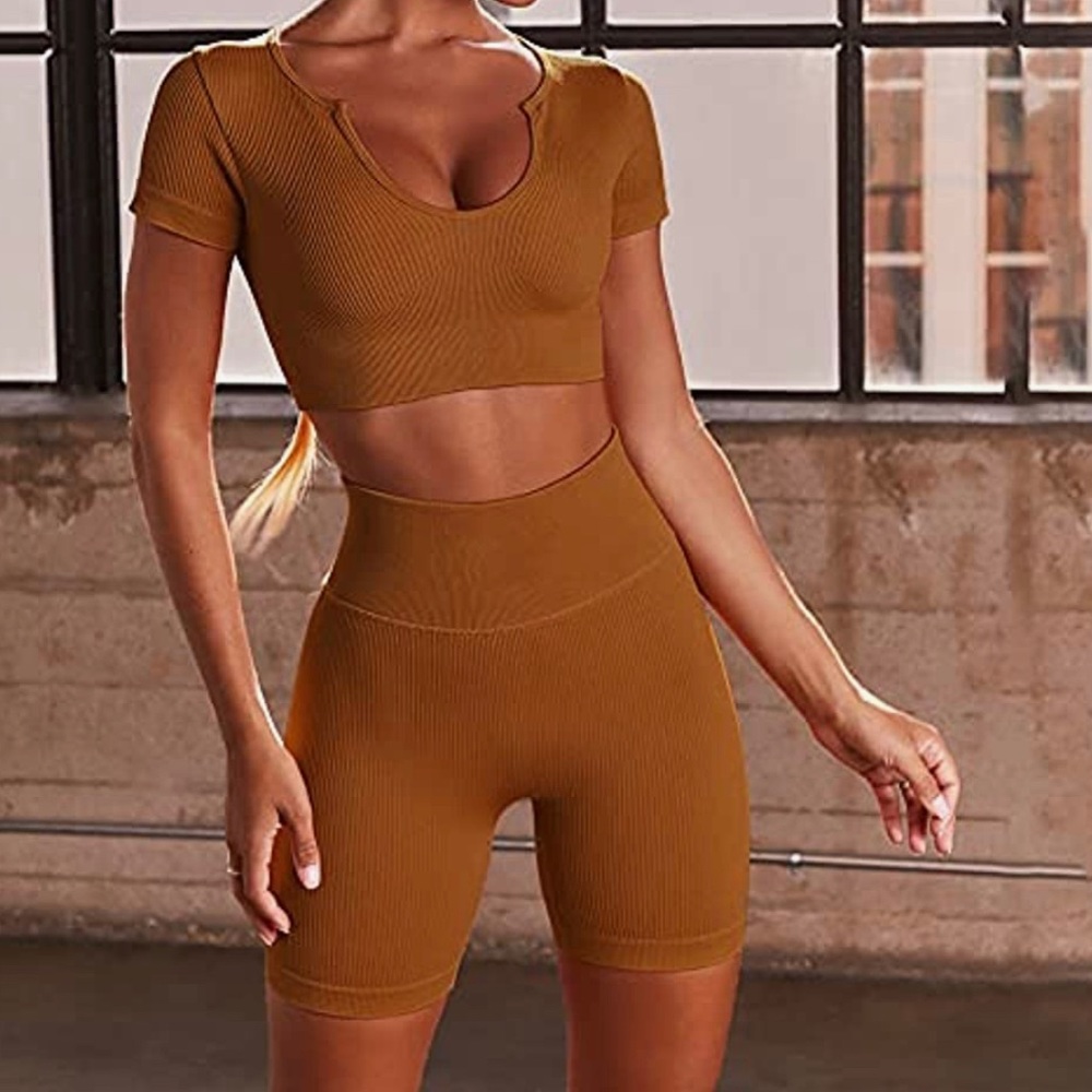 Brown Two Piece Set